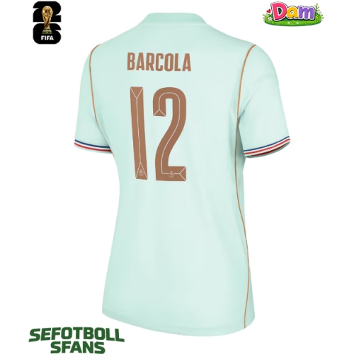 Frankrike Bradley Barcola #12 Bortatröja Kvinnor VM 2026 Kortärmad